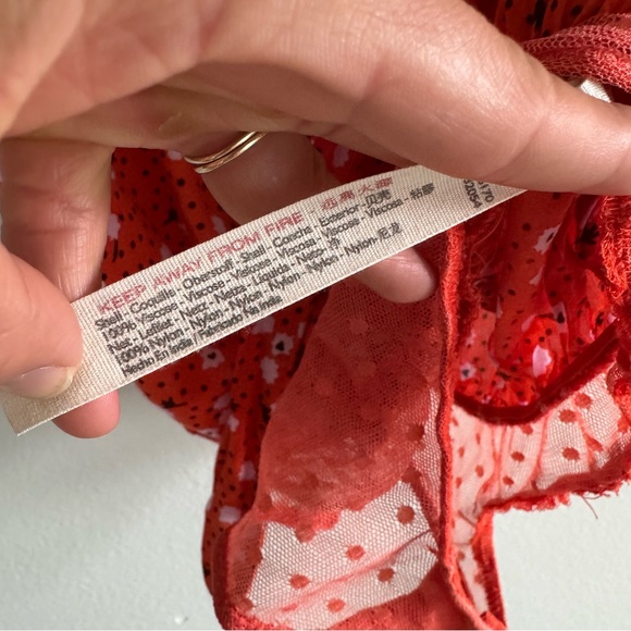 Intimately Free People Call Me Later Printed Bodysuit Top Size XS - Picture 6 of 10